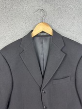Arnold Brant Blazer Mens 40 Short Black 100% Cashmere Sport Coat Made Canada Men