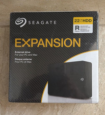 Seagate Expansion 22TB External HDD Drive for PC/Mac, Black, Data Recovery