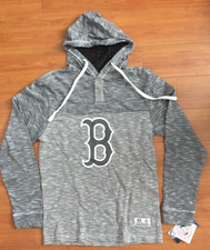 Boston Red Sox True Fan / DYNASTY 2 Button Men's Pullover Hoodie SMALL