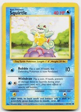 Squirtle 63/102 Common Base Set Unlimited Pokemon Moderately Played on eBay