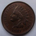 1907  Indian Head Cent   very fine nice color
