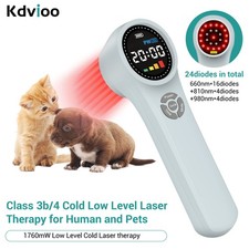 Medical Cold Laser Therapy LLLT Device 24 Diode Red Light for Pet Pain Relief
