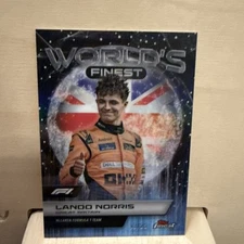 2024 Topps Finest Formula 1 F1 LANDO NORRIS World's Finest Black Refractor /25