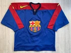 FC Barcelona FCB Spain Ice Hockey Game Worn  Jersey Shirt Nike Size XL #7