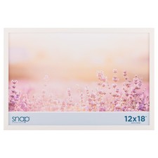 12x18 Inch White Wood Picture Frame for Wall Mounting - Perfect Display for