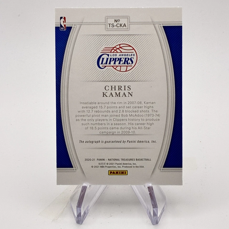 Chris Kaman Treasured Signatures/25 Auto 2020-21 National Treasures #TS-CKA Foto 2 de 2