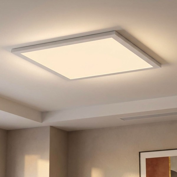 Aufbauleuchte Einbaupanel Deckenlampe Led BüRoleuchte Alu Weiß Warmweiß Lxb 45Cm-image