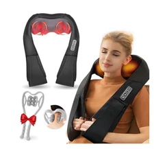 Back and Neck Massager,Deep Tissue with Heat,Electric 4D Massage Pillow