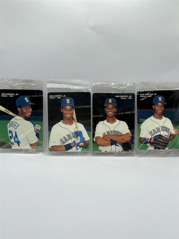 Ken Griffey Jr 1989 Mother's Cookies Rookie Sealed Complete Set Of 4