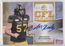 2021 SP Game Used Edition CFL Scripts Gold 20/25 Brandon Revenberg Auto 6kv