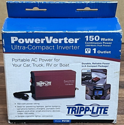 Tripp Lite 150W Power Verter PV150 - Ultra-Compact Inverter - Brand New