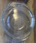 Vintage Pyrex Clear Glass Casserole Dish Bowl w/ lid 1 1/2 quart Fair Condition