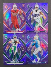 2024 Phoenix Football PURPLE PRIZMS with Rookies You Pick the Card - READ