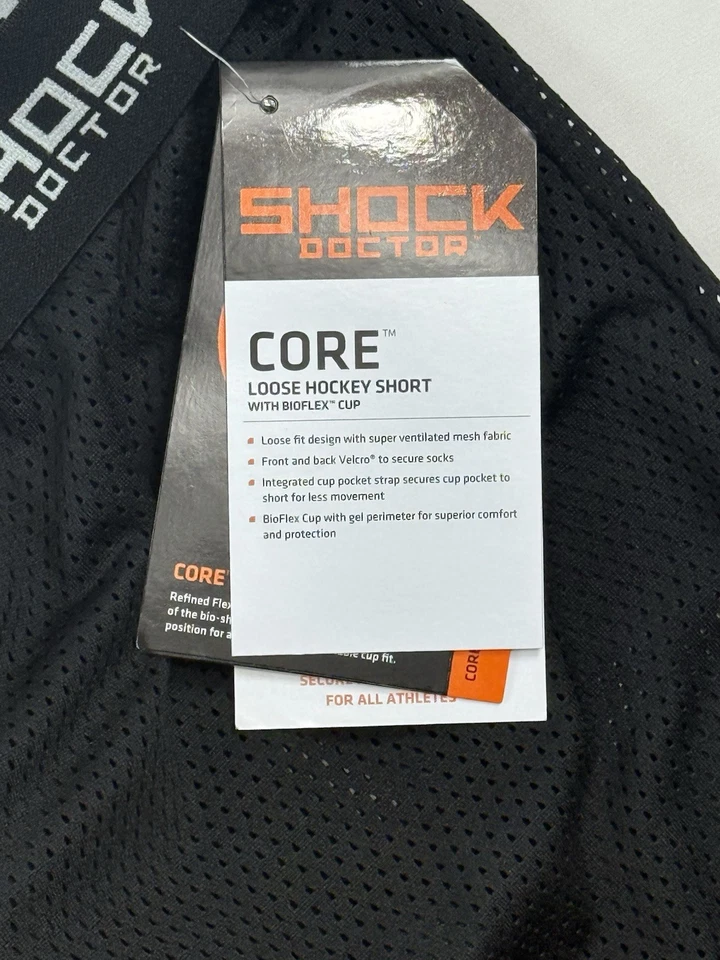 Pantalones Cortos de Hockey Shock Doctor Core Sueltos con Copa Bioflex, PARA HOMBRES MEDIANOS (Cintura 32-34) Foto 2 de 4