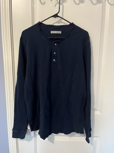 Outerknown Men's Thermal Waffle Knit Henley Size XL