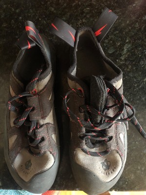 climbing shoes too small