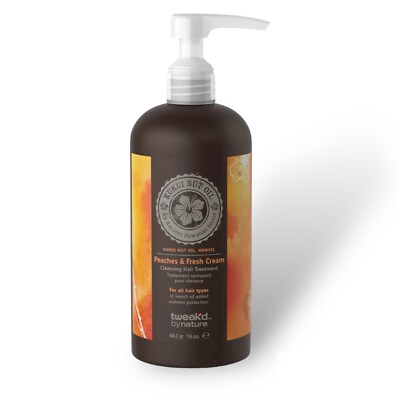 Tweak d by Nature Peaches Fresh Cream Cleansing Hair Treatment 16 oz ea SEALED