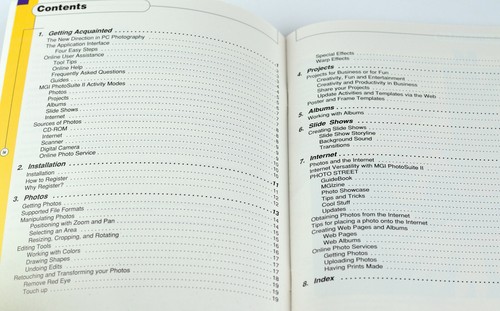 Vintage MGI Photosuite II Users Guide ONLY Instruction Manual PC Version 1998 - Picture 3 of 12