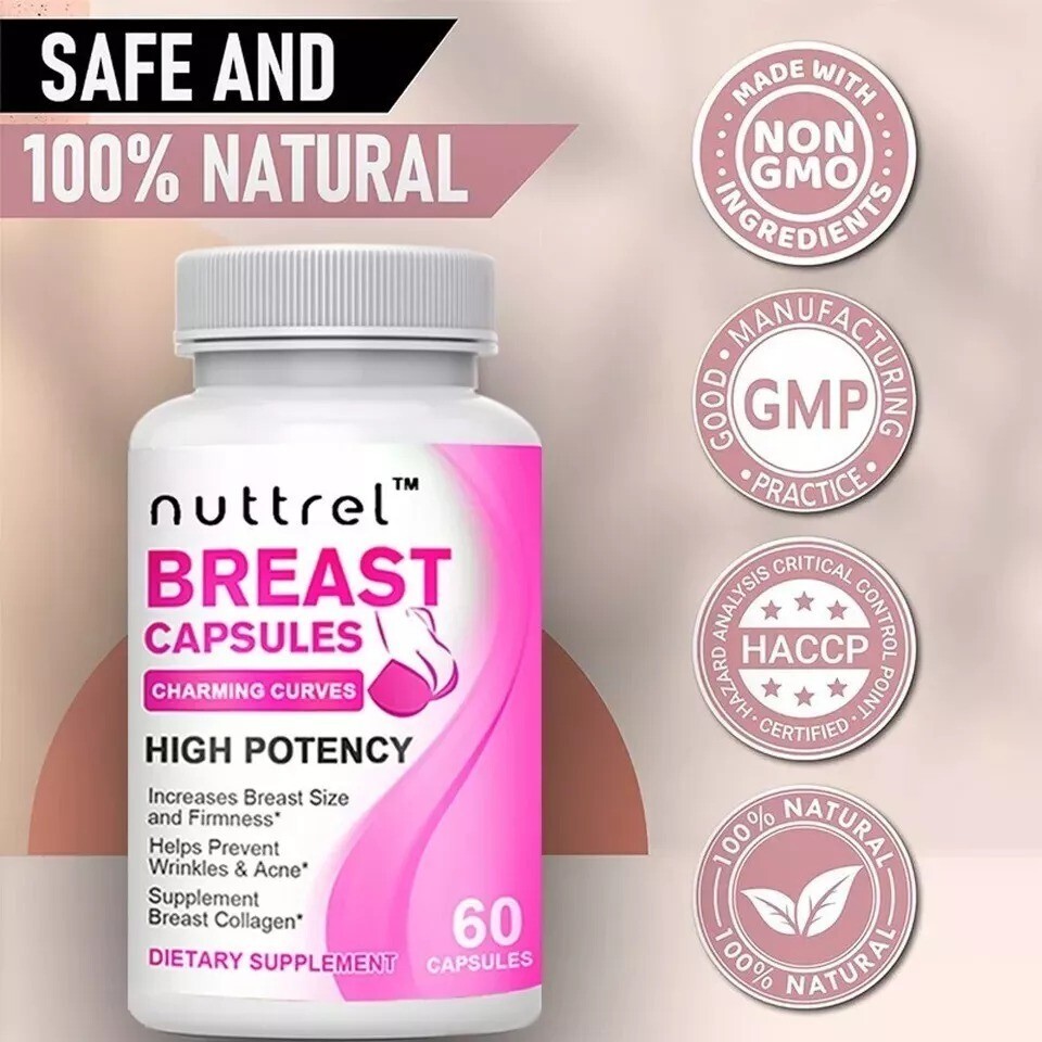 Breast Maxx Natural Breast Enhancement 60 Pills for Men and Women Growth Bigger