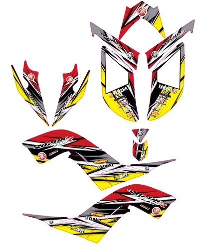 Fits Yamaha Raptor 700R Graphics Kit 2006 2007 2008 2009 2010 2011 2012 decals - 第 1/1 張圖片