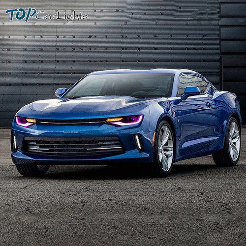 Faros LED estilo VLAND RGB + luces traseras rojas para Chevrolet Camaro 2014-2015 - Imagen 11 de 22