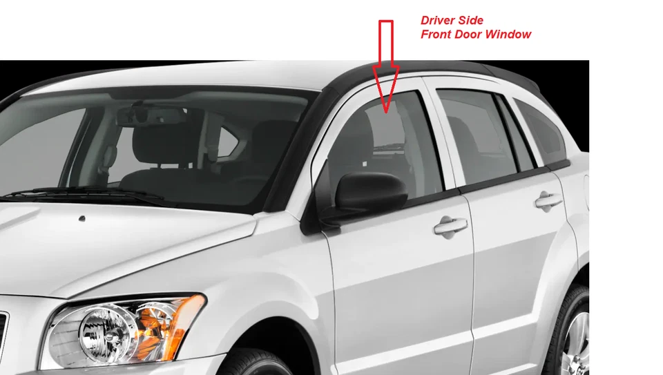 Fits 2007-2012 Dodge Caliber 4D Hatchback Driver Side Left Front Door Window - Изображение 2 из 2