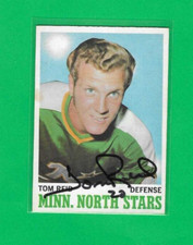 TOM REID 1970-71 O-PEE-CHEE MINNESOTA NORTH STARS AUTOGRAPH CARD