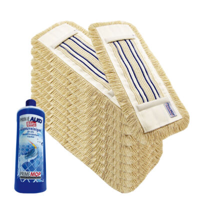 10x 50CM Wischbezug Baumwolle Premium Wischmop Bodenwischer + GRATIS REINIGER