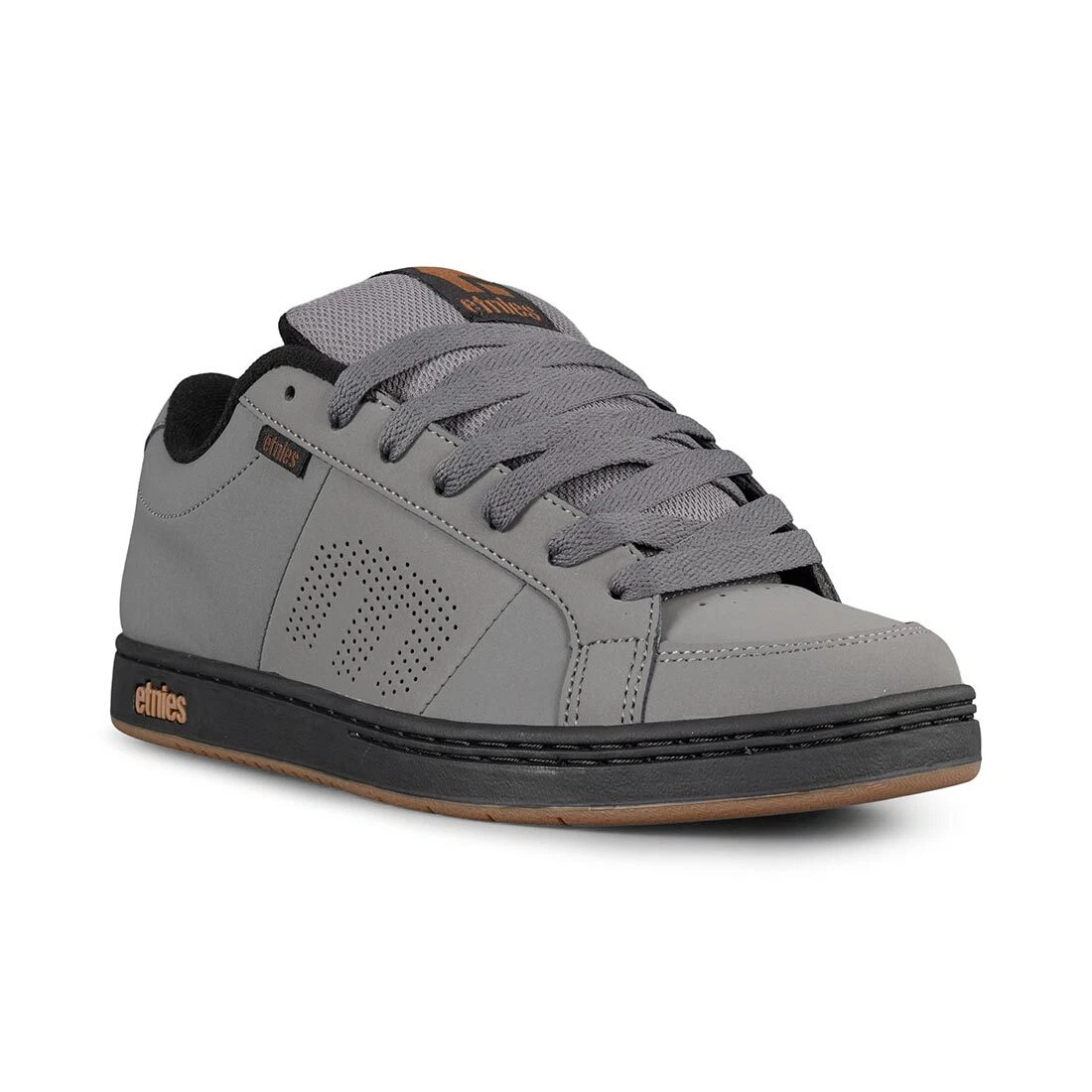 Etnies Kingpin Skate Schuhe Grau Schwarz Gold