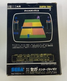 Champion Tennis SEGA SC-3000 SG-1000 W/ box manual