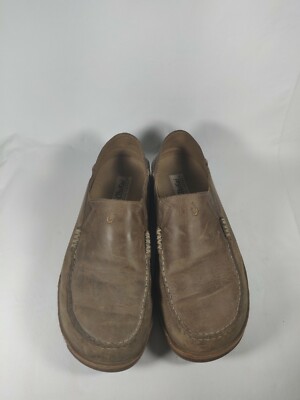 OluKai Moloa Men 13 Toffee Brown Leather Casual Shoes Slip On Loafers 10128-2733 OLUKAI Moloa Men main image 4