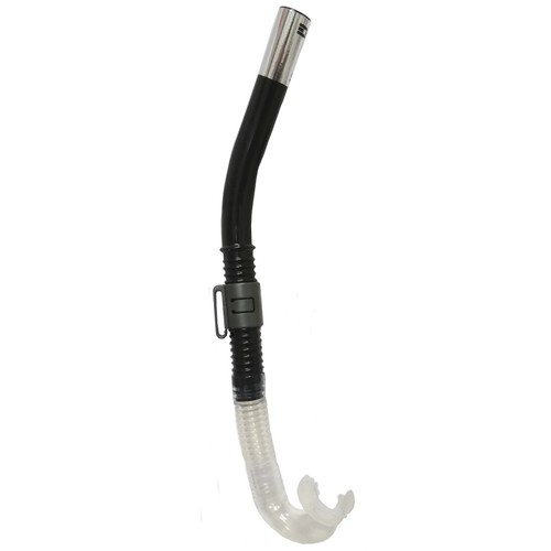 Deep See Flexstream Snorkel w/Silicone Mouthpiece Scuba Diving Black BULK 20 pcs - Picture 2 of 2