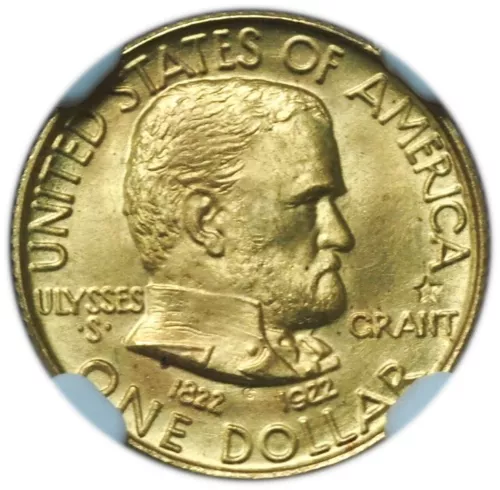 1922 Star Grant Gold Commemorative Dollar MS66+ NGC & CAC