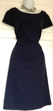 MONSOON POLKA DOTS PRINT COCKTAIL PARTY DRESS SIZE 20