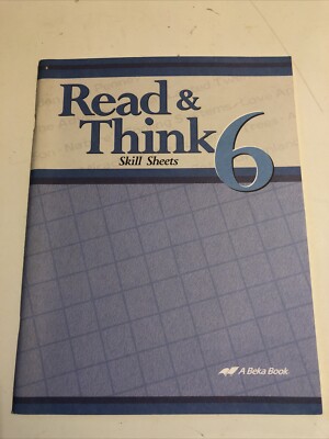 Abeka Read & Think Skill Sheets 6th Grade 6 Workbook Student | eBay