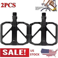 2 Pcs 9/16" Bike Pedals MTB Road Bicycle Aluminum Alloy Non-Slip Sealed Bearing