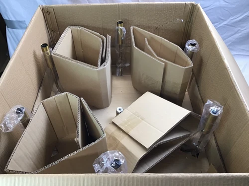 Generation Lighting EC1006-BBS Brianna 6-Light Minimalist Chandelier Brass - Picture 17 of 17