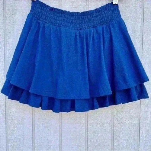 CRB Girls Navy Ruffled Stretch Skirt Size XL New With Tags - Picture 7 of 8