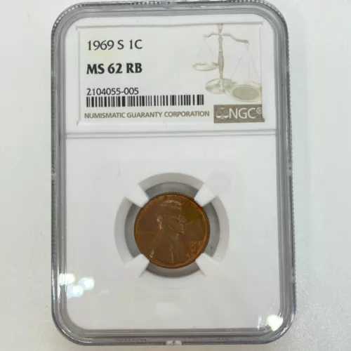 1969 NGC Certified One Cent Coin - San Francisco