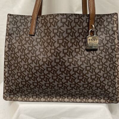 DKNY Commuter Tote Monogram Vintage Women's