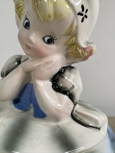 Vtg Lefton Ceramic Dutch Girl Teapot Japan Hand-painted Enterprise Exclusive EUC - Picture 11 of 12