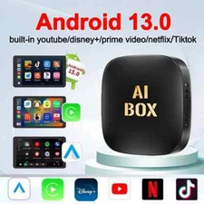 Android 13 Car AI Box Wireless Carplay Android Auto Adapter For Netflix YouTube