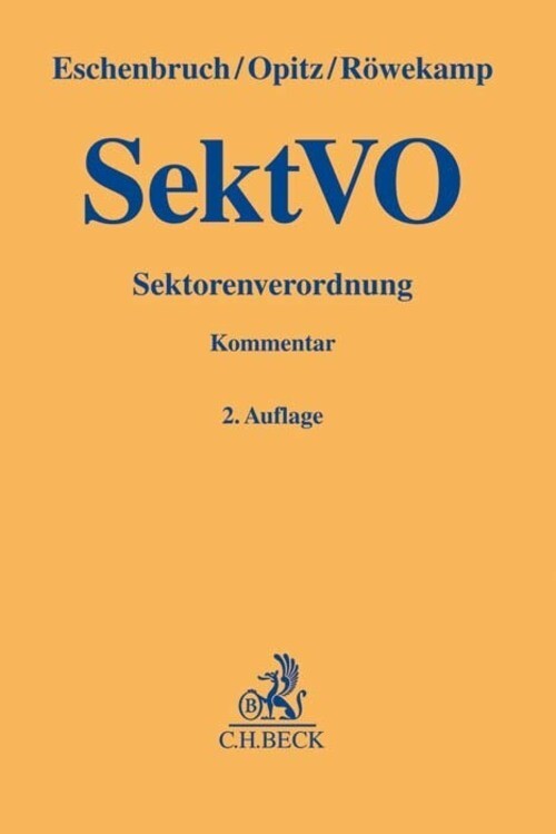 Thumbnail - Sektvo, Sektorenverordnung, Kommentar | Klaus Eschenbruch (u. A.) |