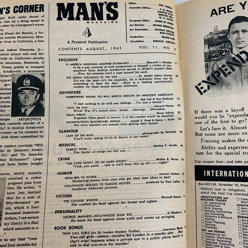 Man’s Magazine August 1963 Men's Pulp Sexual Influence Of The Sun - Picture 2 of 7