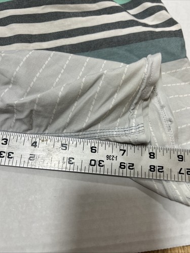 Billabong Swim Trunks Mens 32 Green Gray Stripe Drawstring Waist Pockets Key - Picture 12 of 12