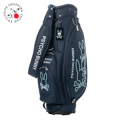 Psycho Bunny Golf SEASONAL EDITION Cart Bag 9 x 46'' 5way Divider 2024 Model Navy