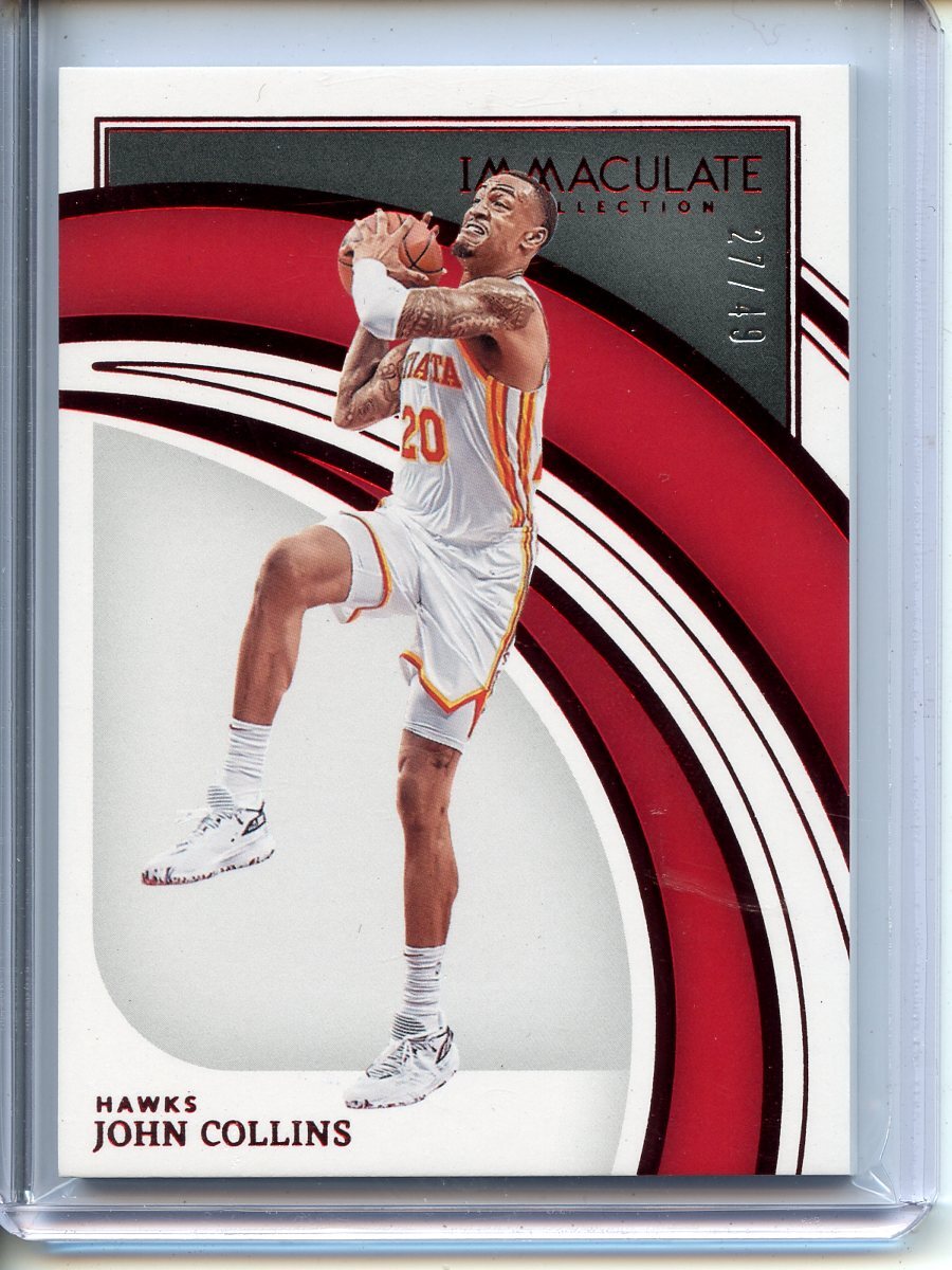 2021-22 Panini Immaculate Collection #8 John Collins Red #/49 | eBay