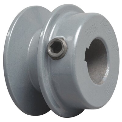 Zoro Select Bk20x3/4 3/4 In Fixed Bore 1 Groove V-Belt Pulley 2.15 In Od