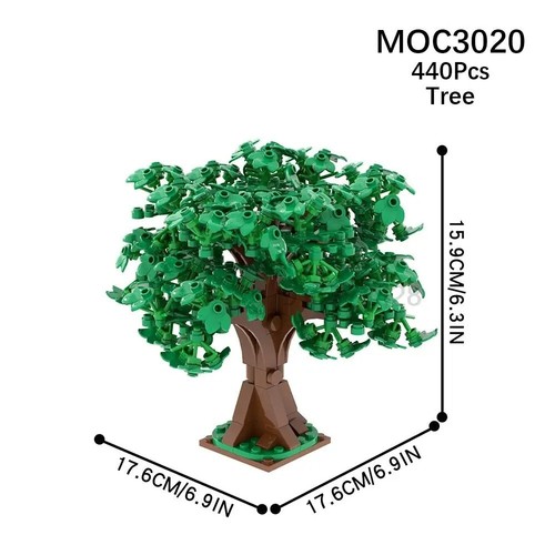 Tree Pine Palm Spruce Maple Birch Cherry Bloom Bush Building Block for LEGO - Picture 54 of 121