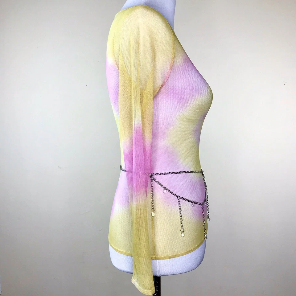 Lethe Intimates 银水晶皮带珠宝链 M 码海滩度假村 — 第 3/4 张图片